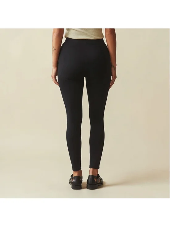 American Giant Ponte Slim Work Pant Black Pull On Size 16 - Picture 4 of 13